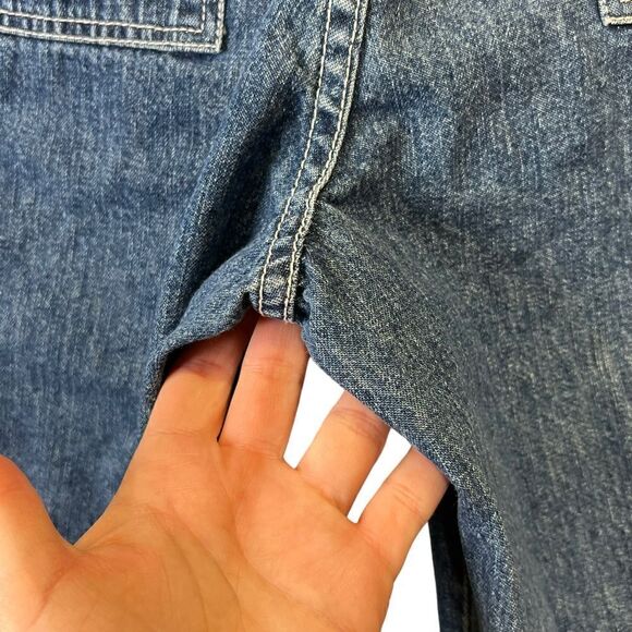 Forenza Womens baggy Jnco style wide leg Pockets Vintage Denim 16 - Picture 10 of 16